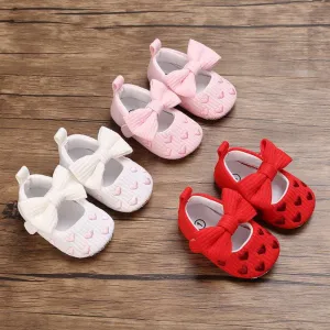 0-1 Years Old Baby Cotton Love Pattern Princess Baby Toddler Shoes