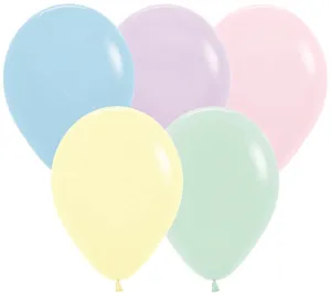 11 inch Sempertex Pastel Matte Assorted Latex Balloons 100ct