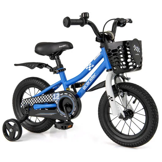 12 Inch Kids Bike Children Bicycle with Training Wheels for 3-4 Years Old-Navy