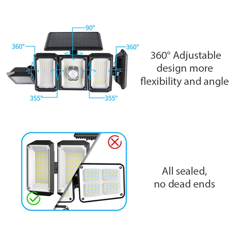 18W Outdoor Solar Sensor Light