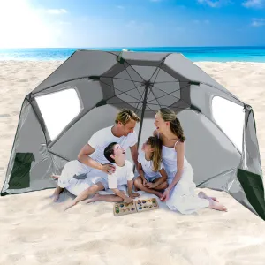 2.33m Nanakuli Outdoor Umbrella Beach Sun Shade Garden Shelter - Green