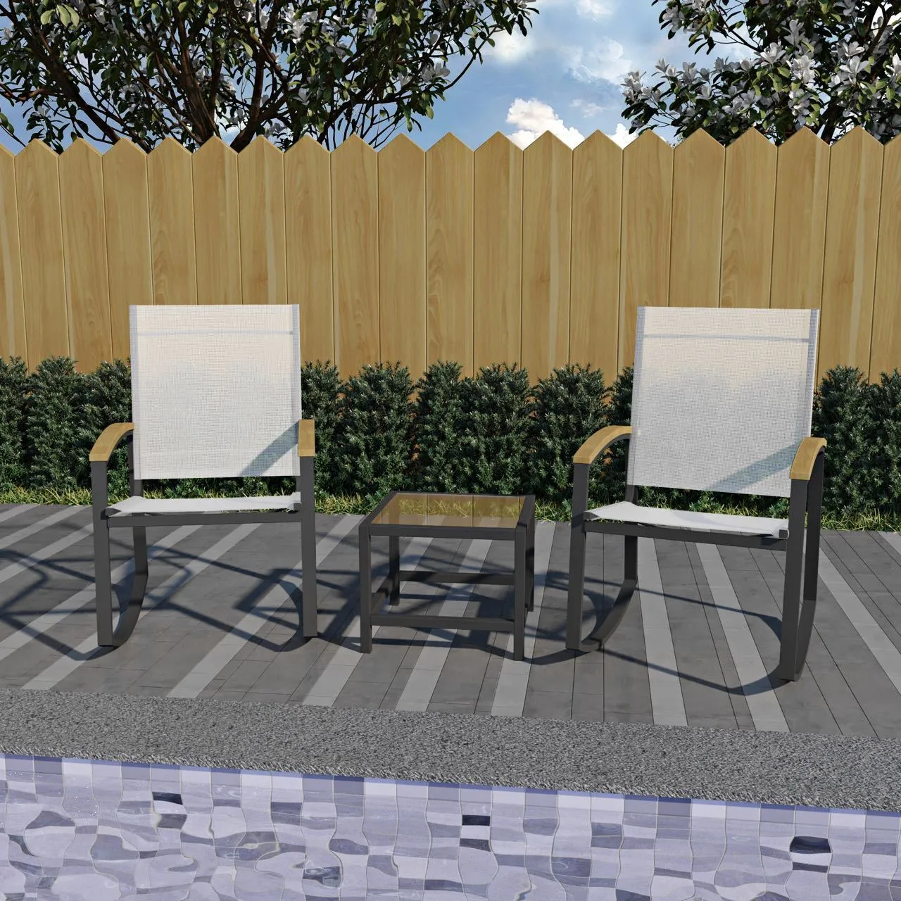 3pcs Patio Set for Outdoor