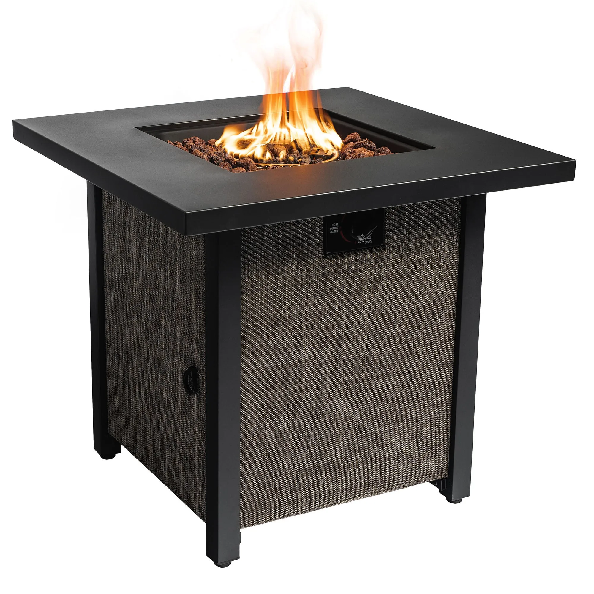 40000BTU Square Propane Fire Pit Table