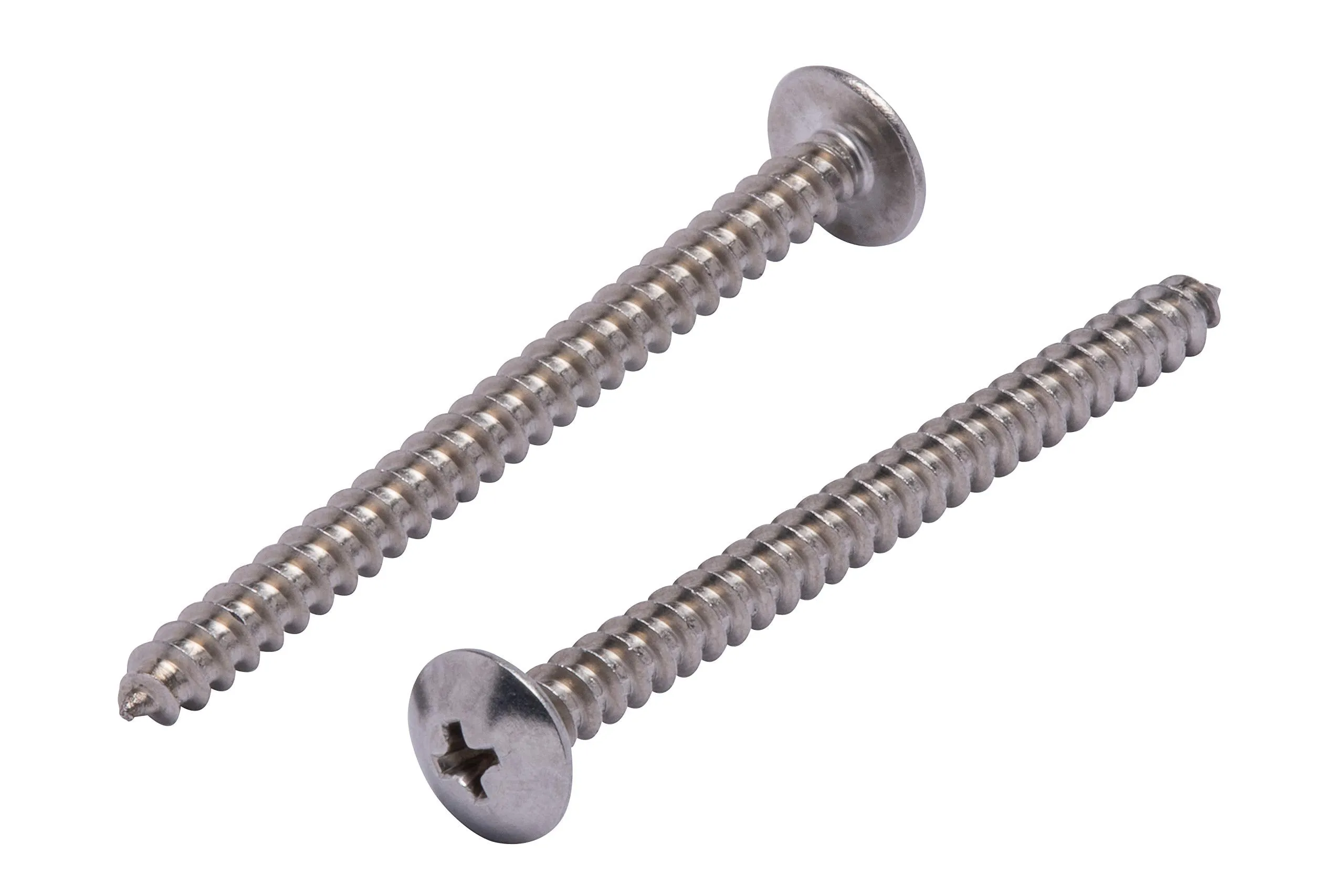 6 x 1/2" Stainless Truss Head Phillips Wood Screw (100pc) 18-8 (304) Stainless Steel