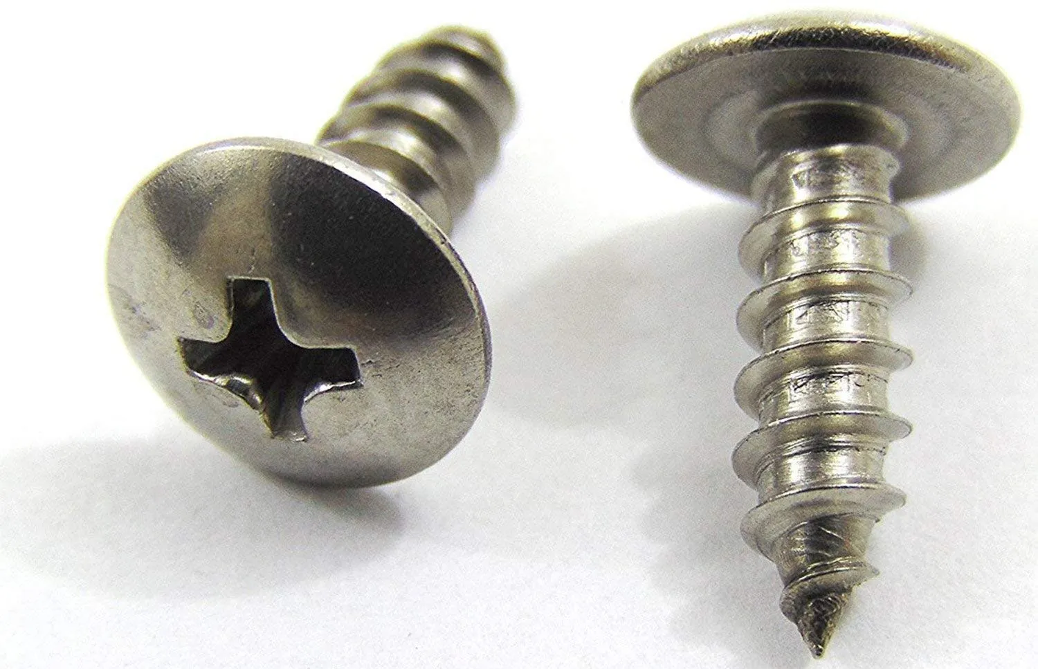 6 x 1/2" Stainless Truss Head Phillips Wood Screw (100pc) 18-8 (304) Stainless Steel