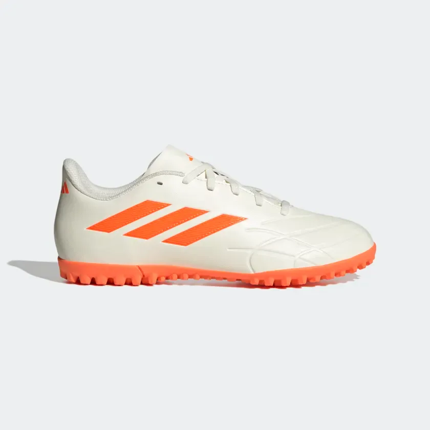 Adidas Men's Copa Pure.4 Turf Cleats - Off White / Solar Orange