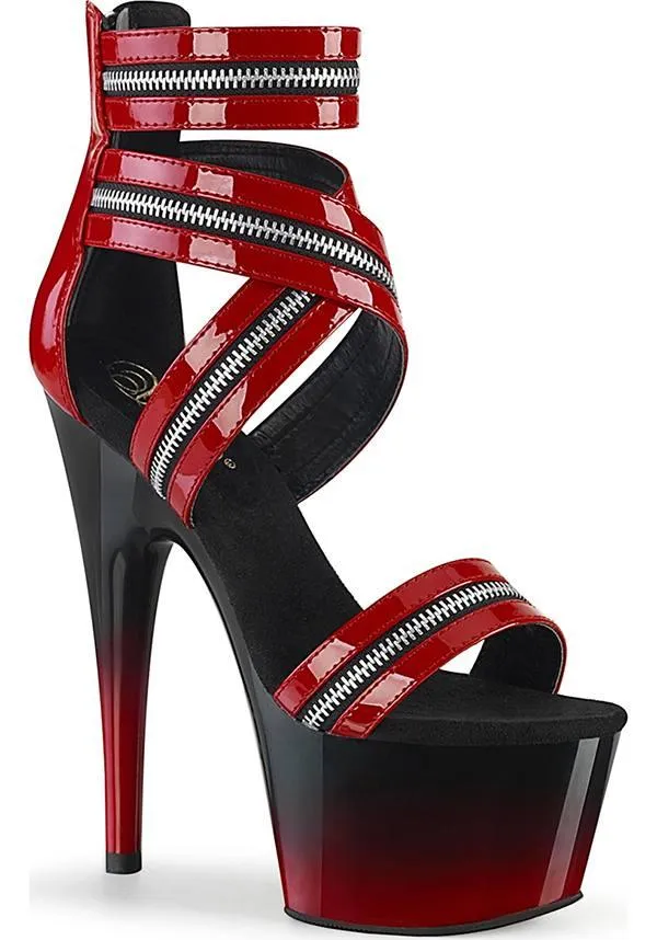 ADORE-766 [Black/Red] | PLATFORM HEELS [PREORDER]