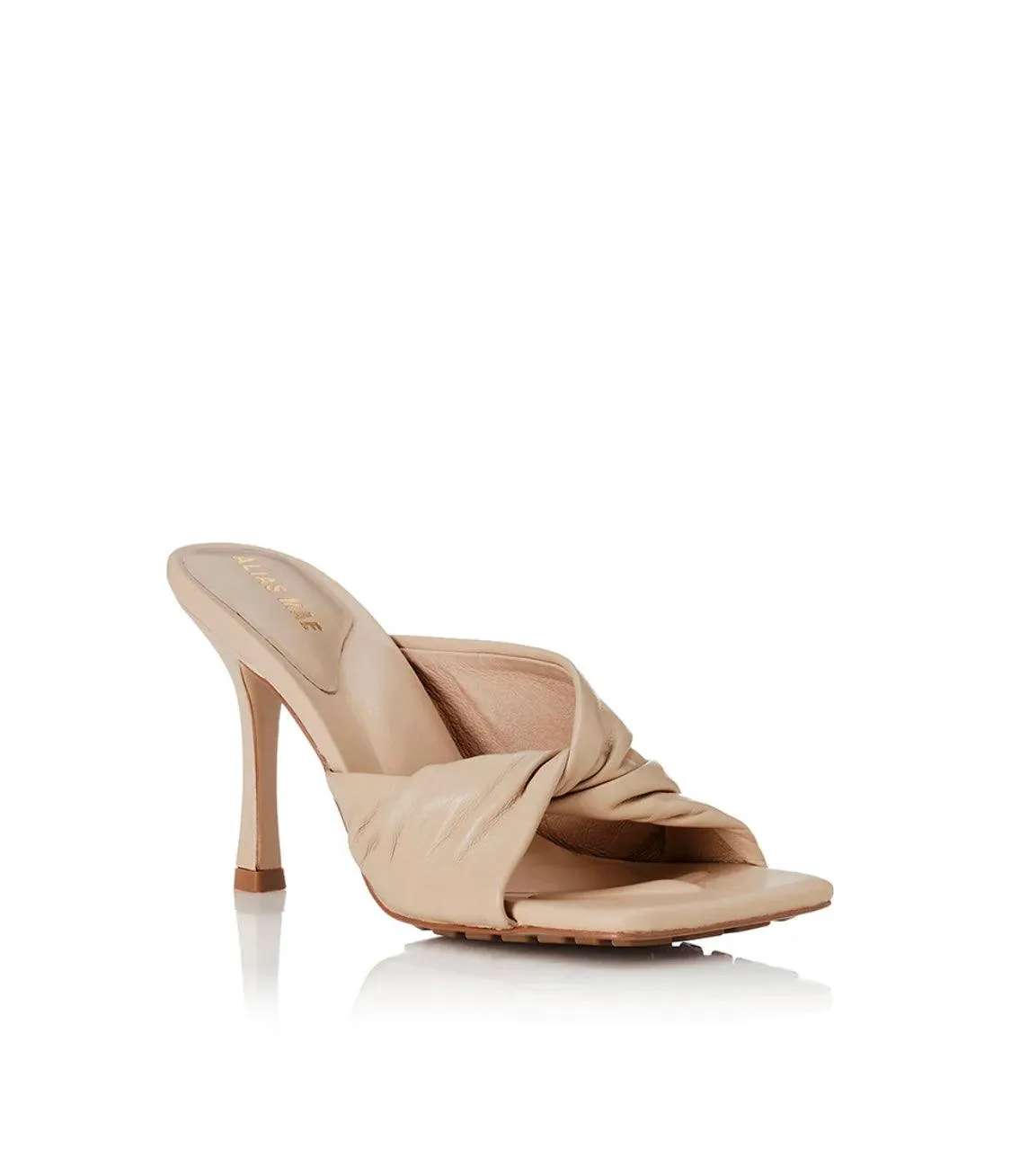 Alias Mae Leora Heel in Cream Leather