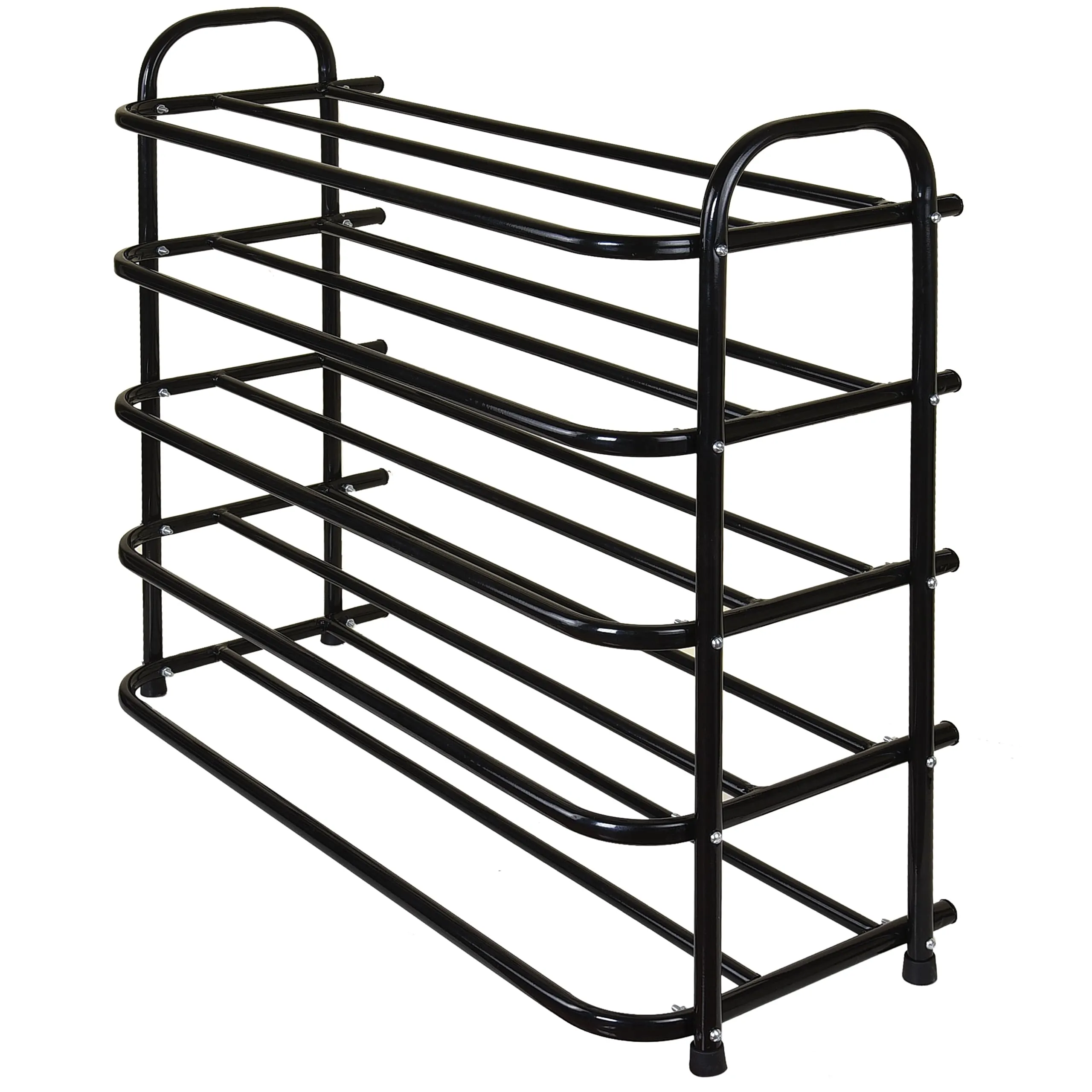 Amazon Brand – Umi Multi-Purpose Shoe Rack - (5 Tier, Black)(Metal)