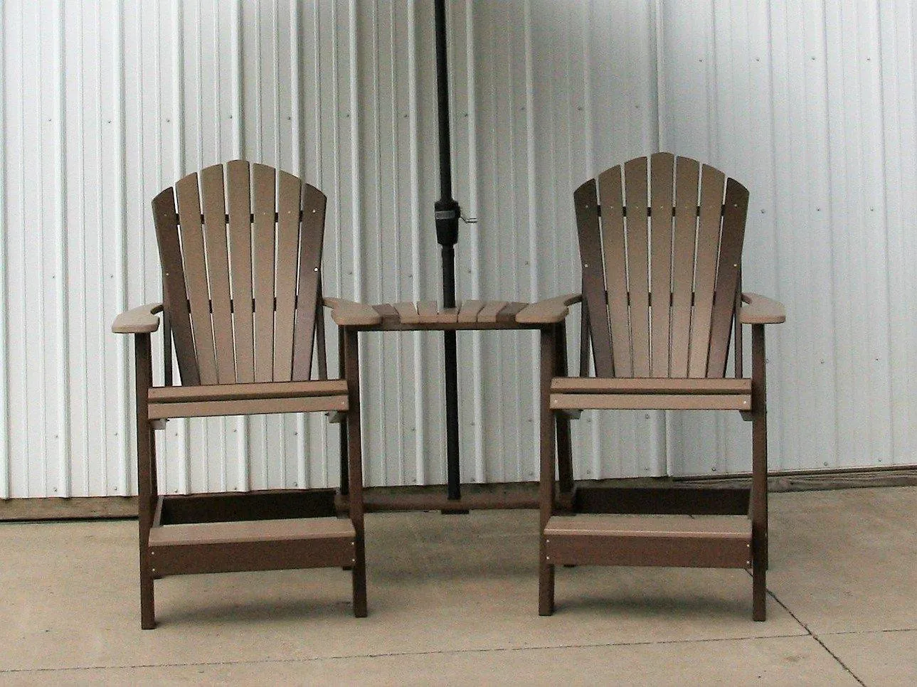 Amish Poly Balcony Adirondack Outdoor Set