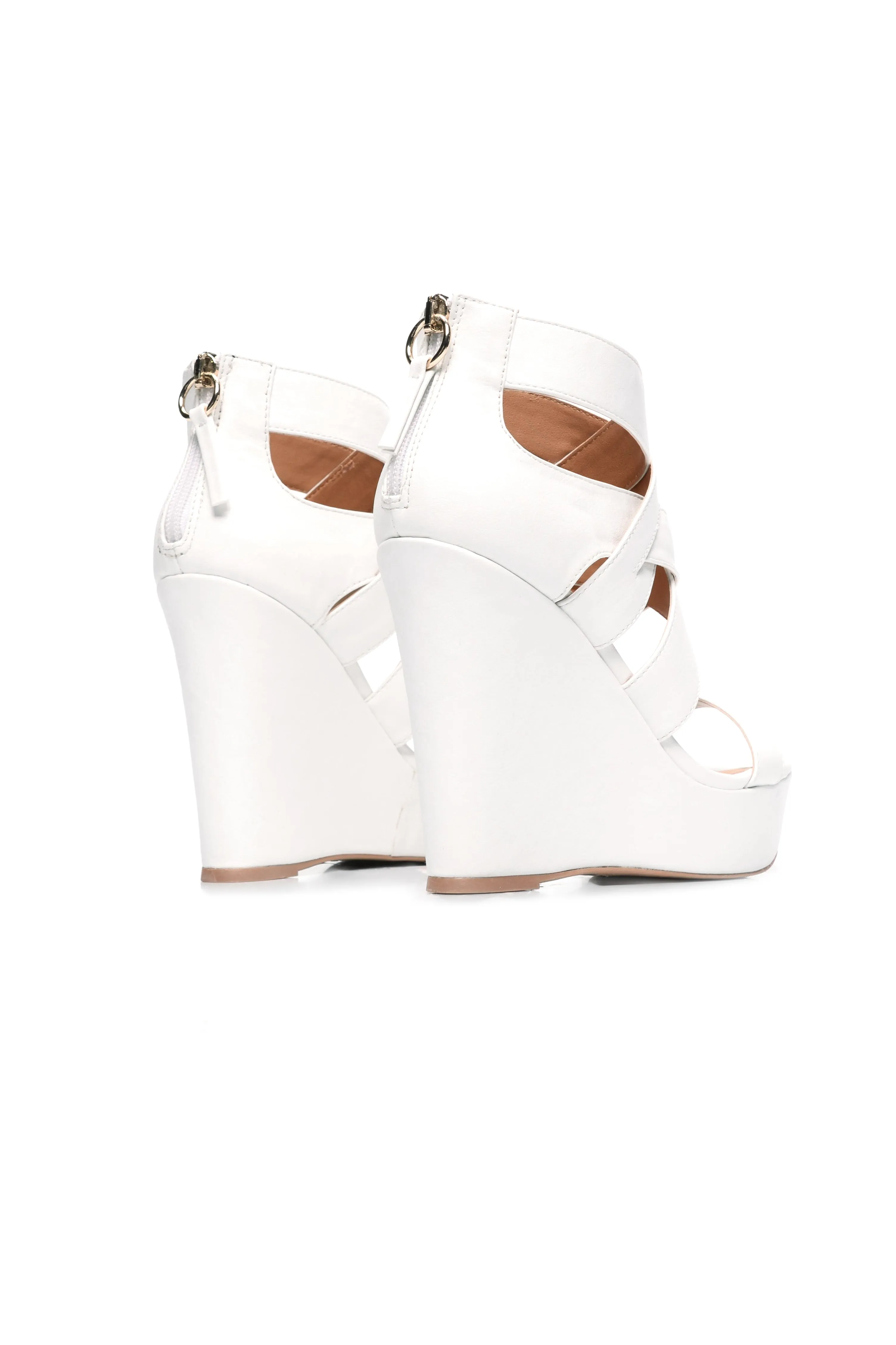 Aryana Wedge - White