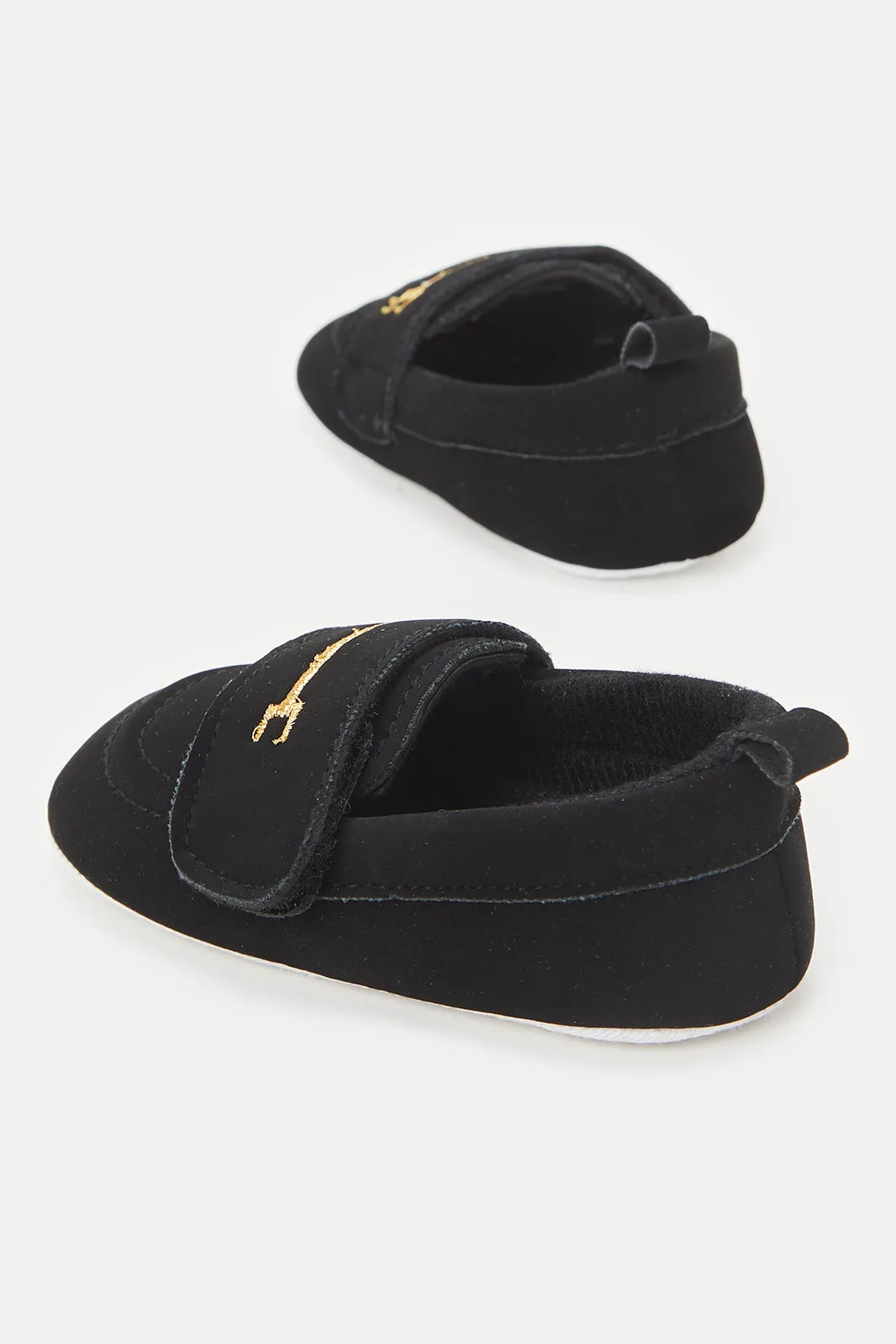 Baby Black Pram Shoes