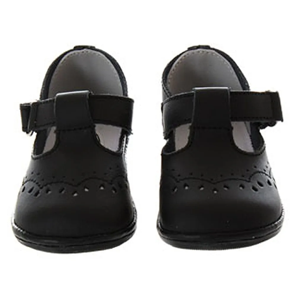 Baby Toddler Girls Black Eyelet Design Mary Jane Trendy Shoes Size 1-7