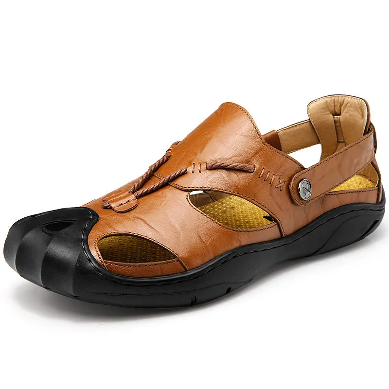 Baotou men's casual shoes sandals sandals outdoor sandal shoes wholesale on behalf of a collision trend