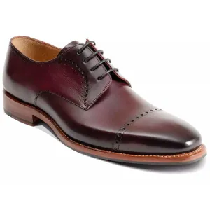 BARKER Noah Shoes - Mens - Burgundy Hand Patina