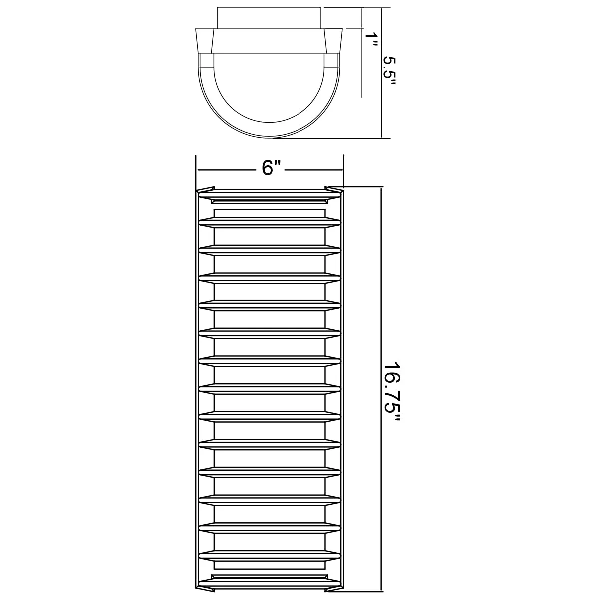 Bermuda Tall Outdoor LED Wall Mount Sconce, Satin