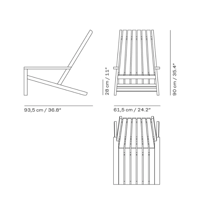 Between Lines Deck Chair