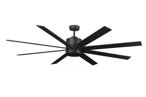 Black Arctic III 68" 8 Blade Indoor / Outdoor Ceiling Fan with Wall Control