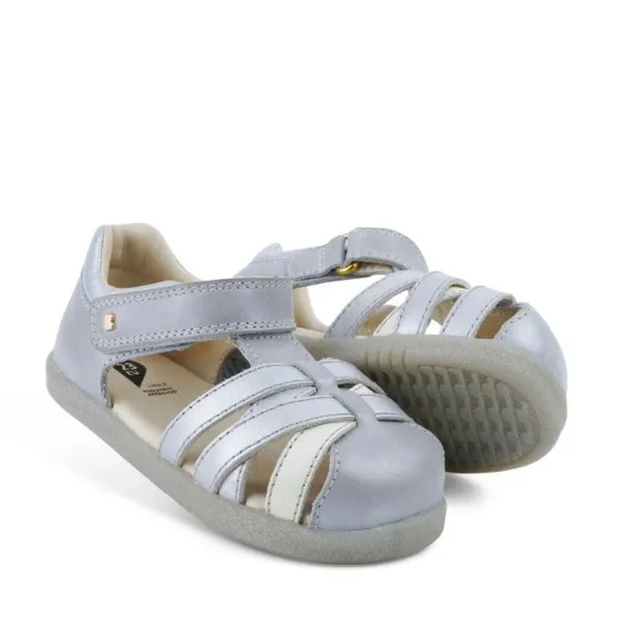 Bobux iwalk Cross Jump Sandal Silver Pearl Closed Toe 636702