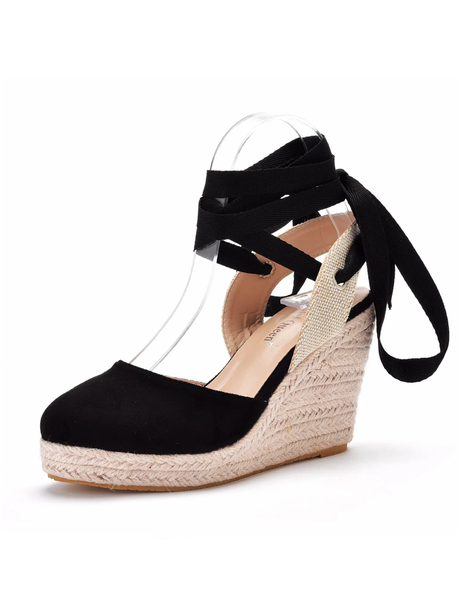 Bohemian Round Toe Platform Espadrille Wedge Heels