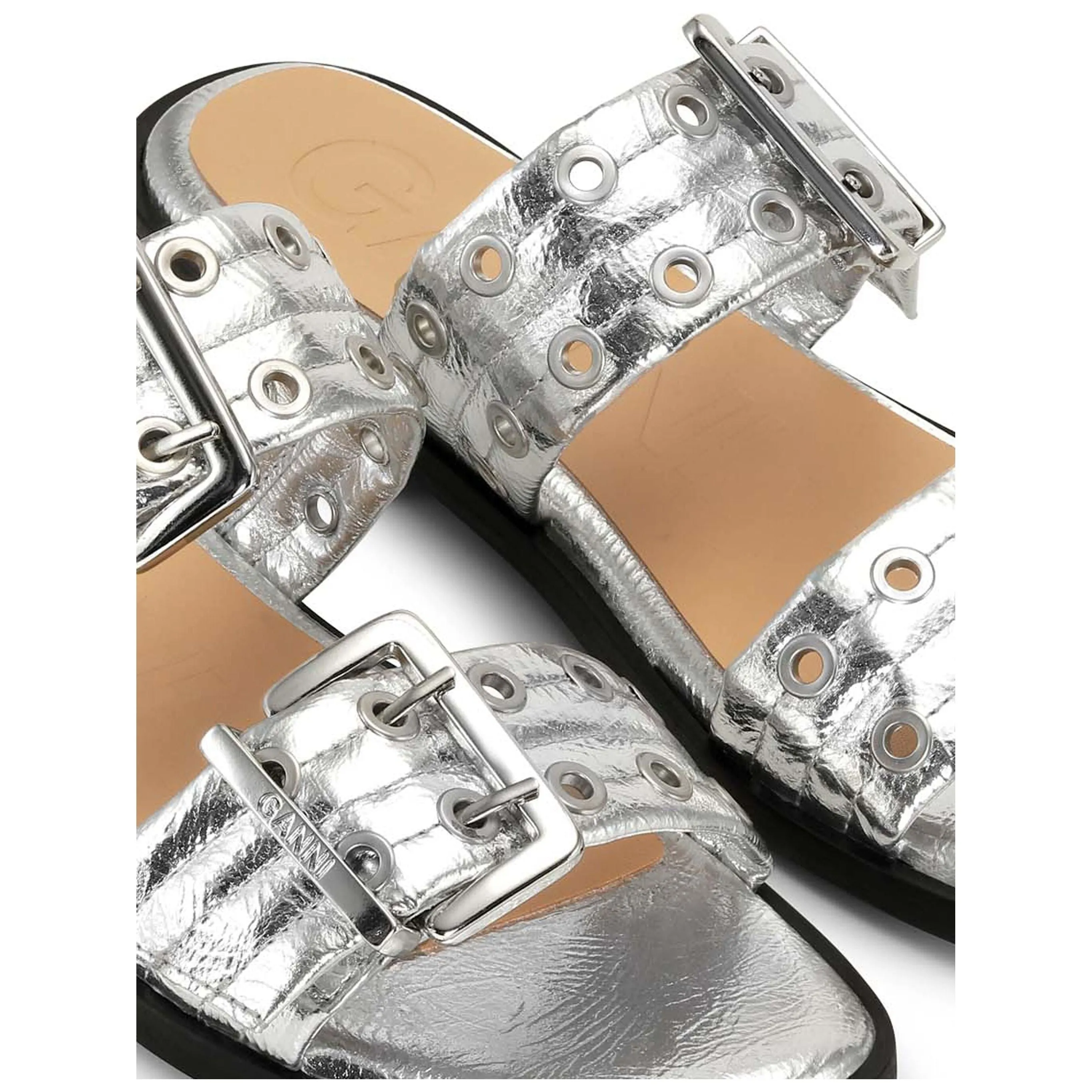 BUCKLE TWO STRAP SANDALS