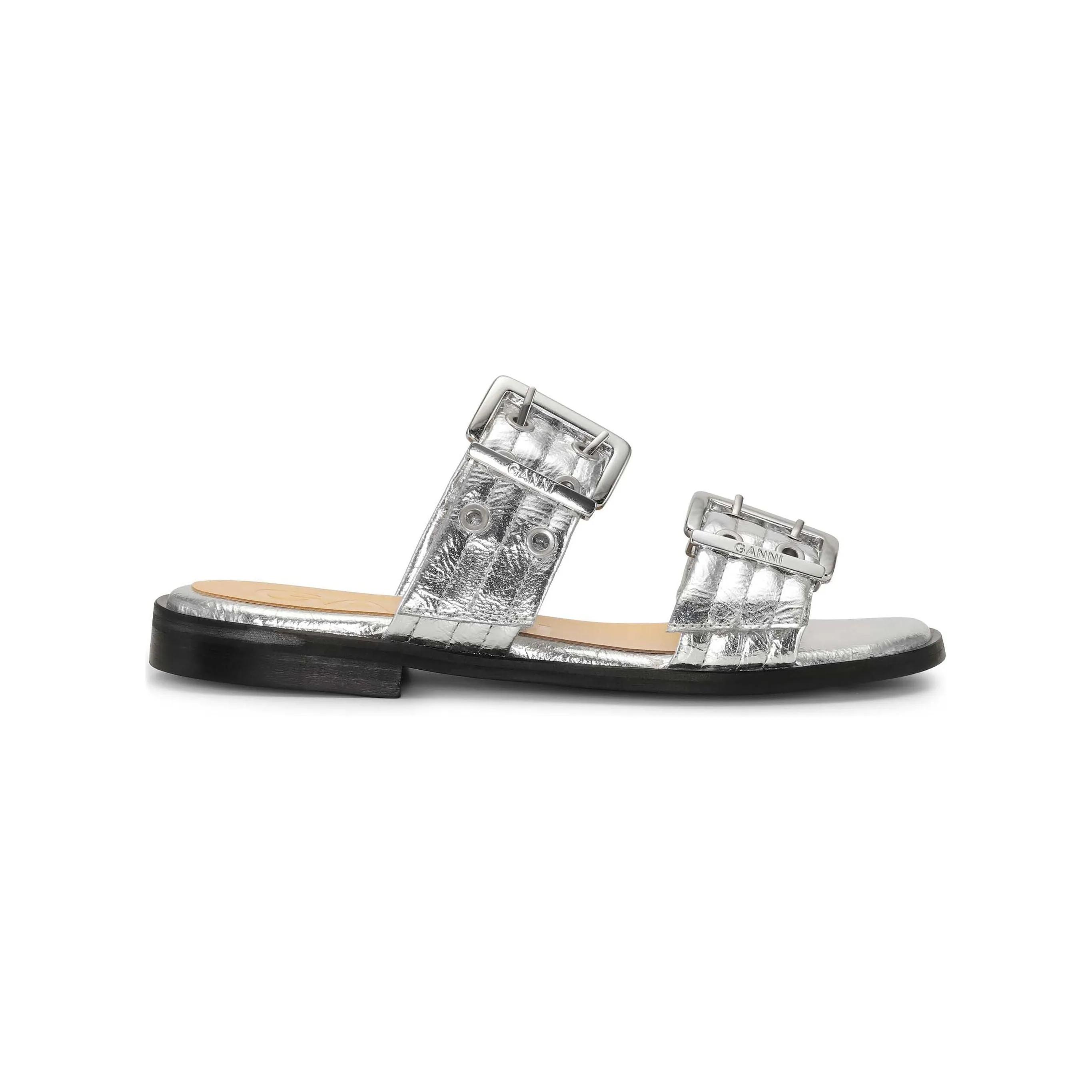 BUCKLE TWO STRAP SANDALS