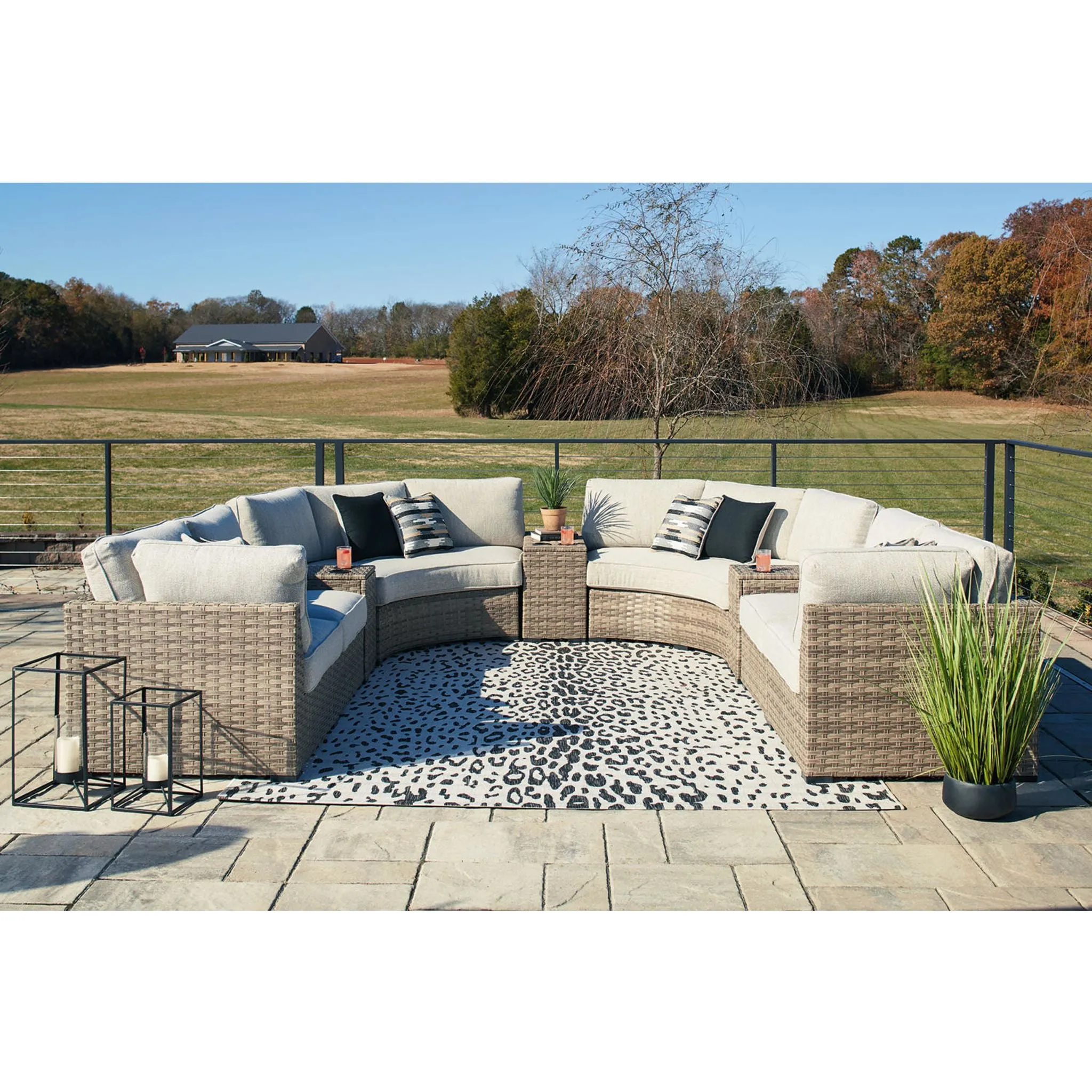 Calworth 9 Piece Outdoor Sectional