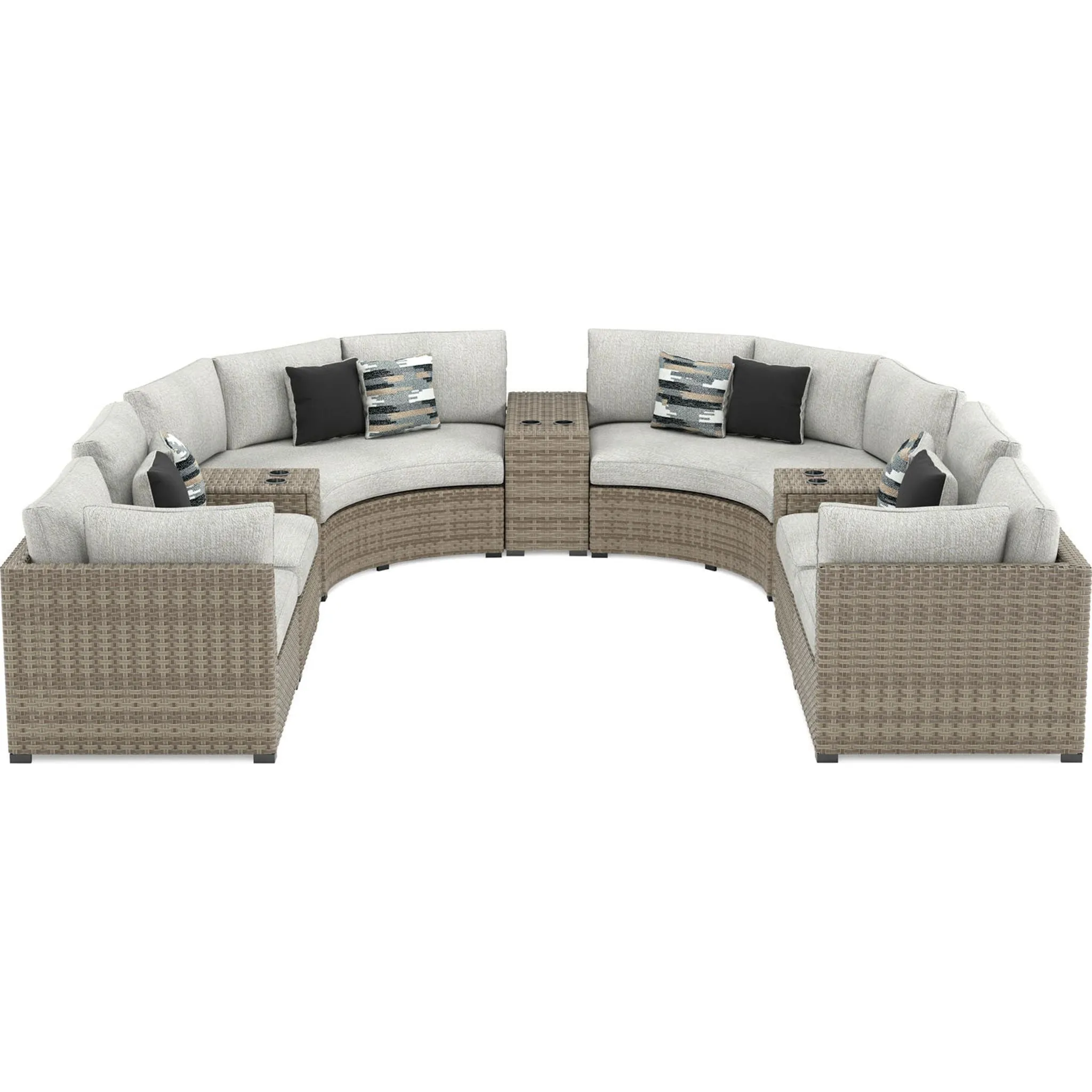 Calworth 9 Piece Outdoor Sectional