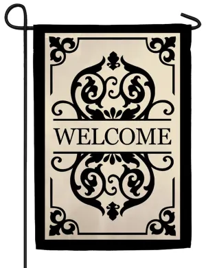 Cambridge Welcome Garden Applique Flag