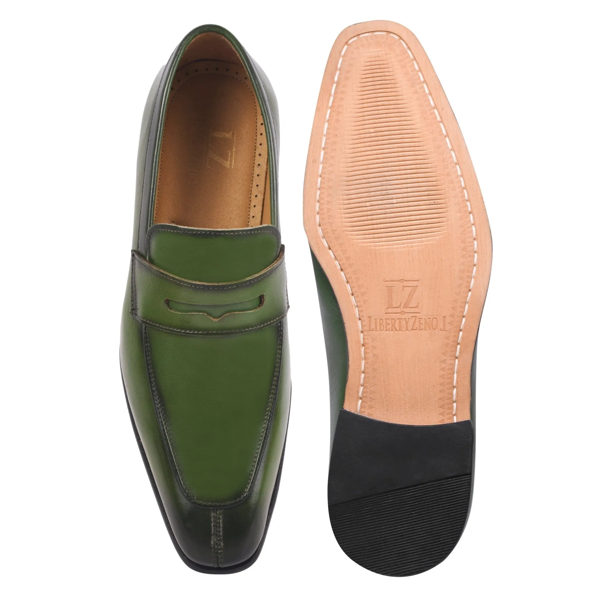 Charles Handmade Leather Slip-On Men Loafer Shoes