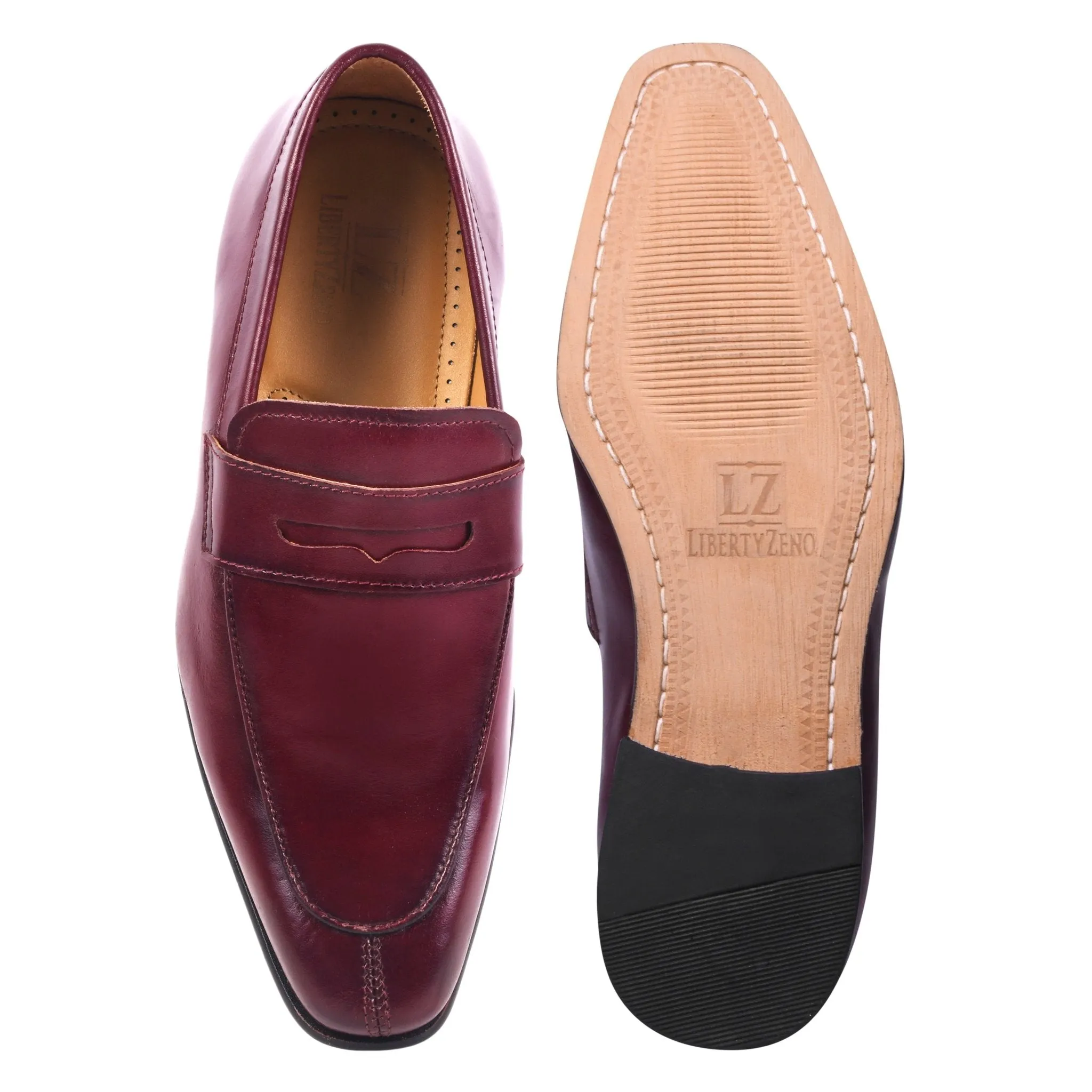 Charles Handmade Leather Slip-On Men Loafer Shoes