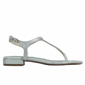 CHARTER CLUB - Carinna Metallic Quilted T-Strap Sandals