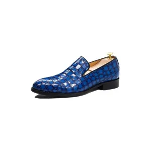 Chic CrocLeather Slip-on Dress Shoes