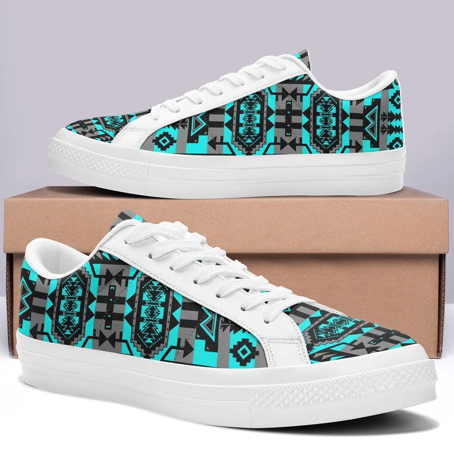 Chiefs Mountain Sky Aapisi Low Top Canvas Shoes White Sole