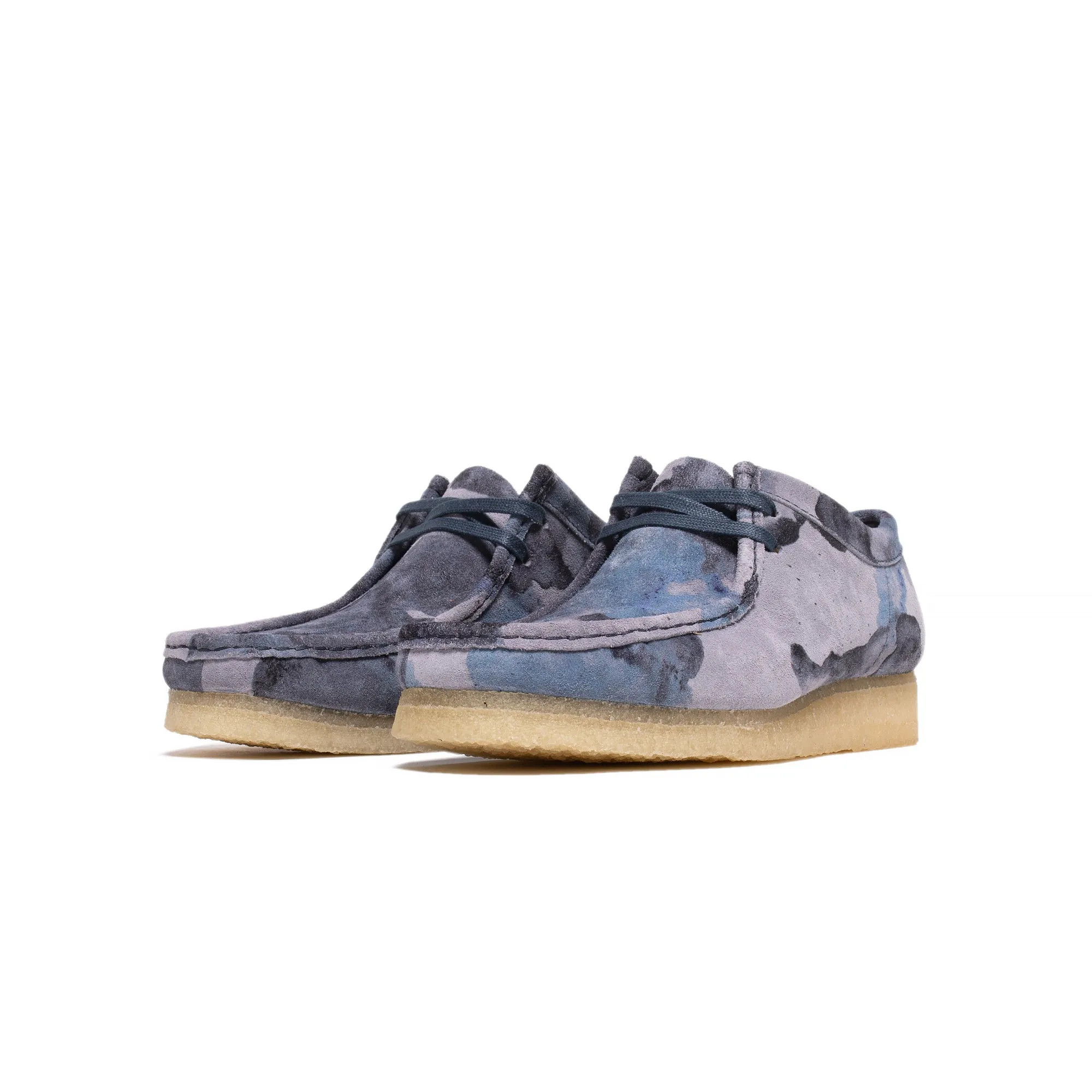 Clarks Mens Blue Camo Shoes