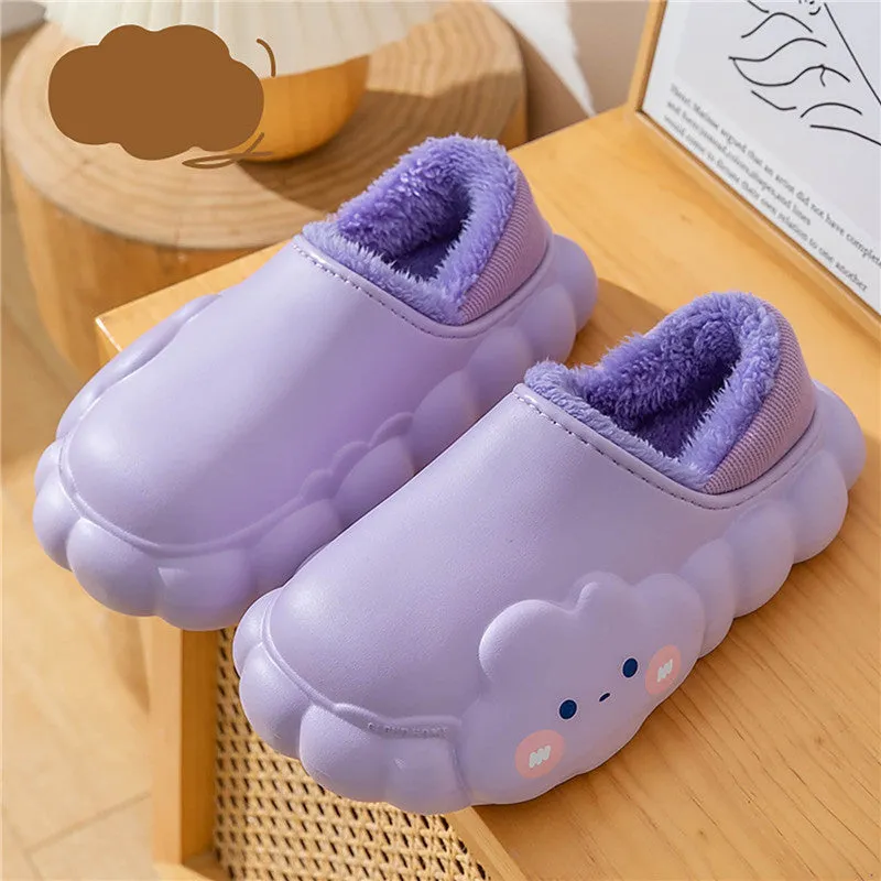 Cloud Winter Cotton Slippers For Women