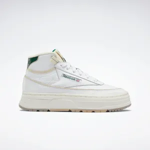 Club C Geo Mid Women's Shoes White/Chalk/Dark Green