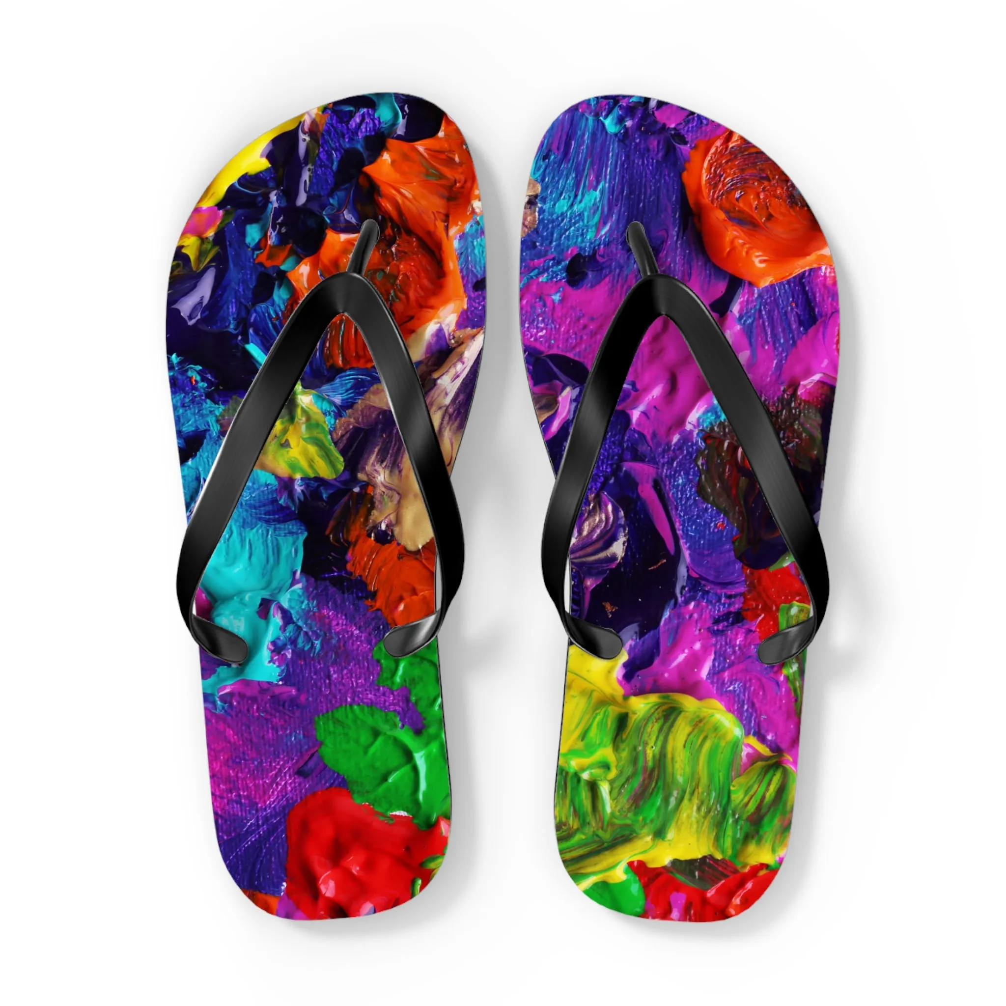 Color Paintings - Inovax Flip Flops