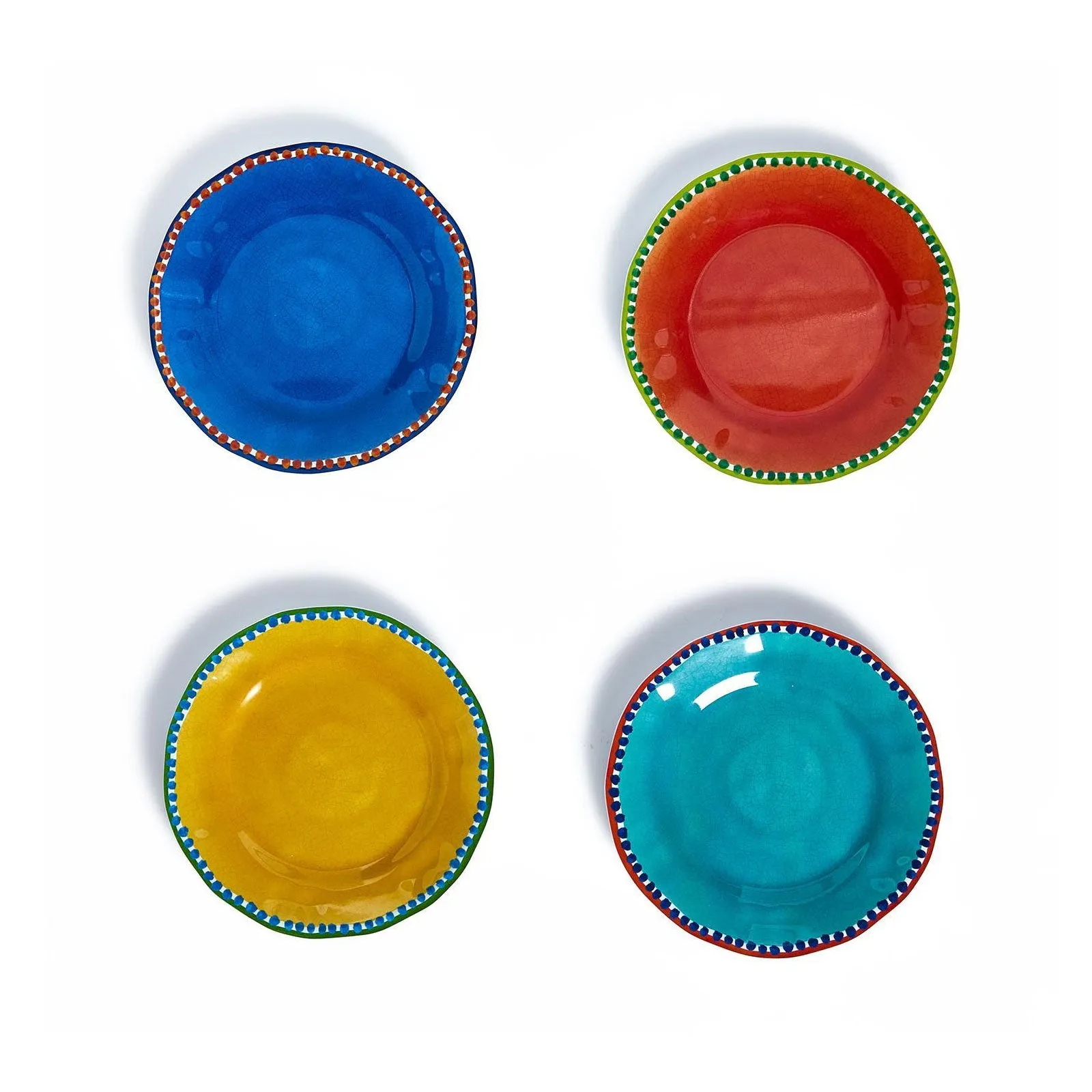 Color Play Salad / Dessert Plates, Set of 4