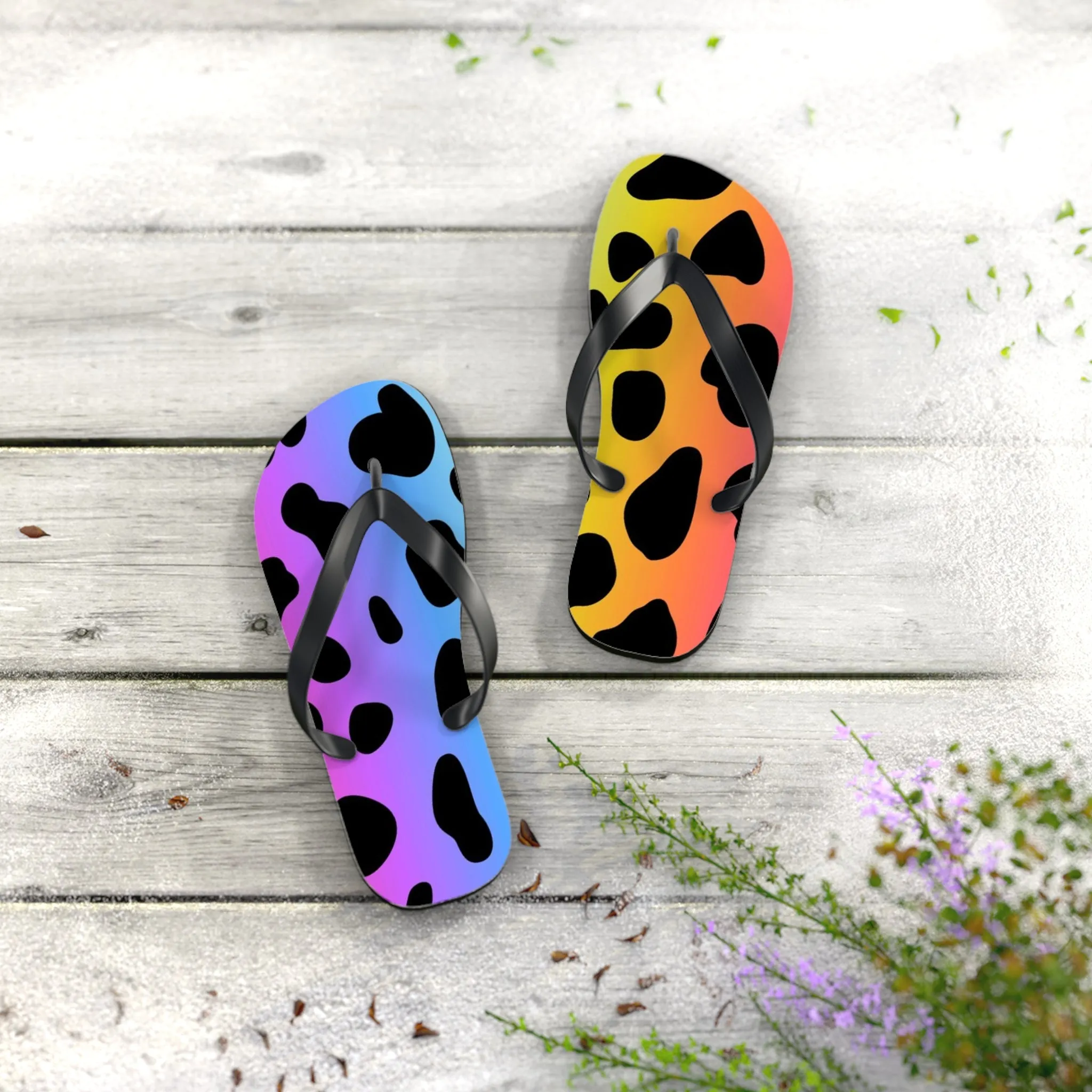 Colorful Jaguar - Inovax Flip Flops