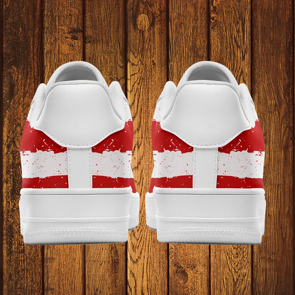 Company gift ideas for customers, Personalized Business Gifts & Corporate Gifts AF1-B05603 Custom AF1 American Flag, USA Flag Sneakers AF1, Shoes, Printed Shoes