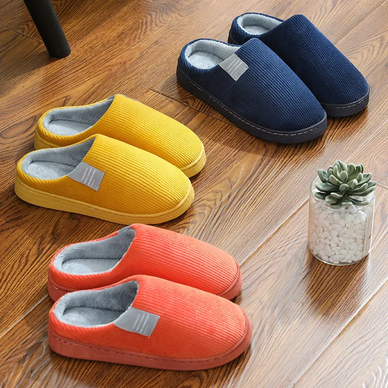 Corduroy Slippers For Women Home Shoes Men Women Couple