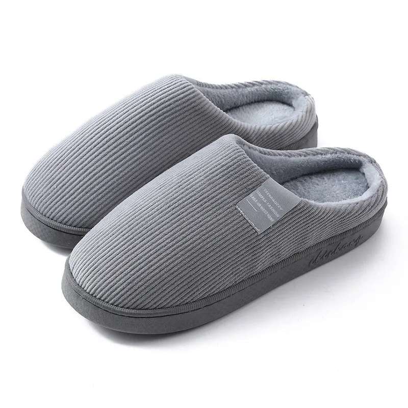 Corduroy Slippers For Women Home Shoes Men Women Couple