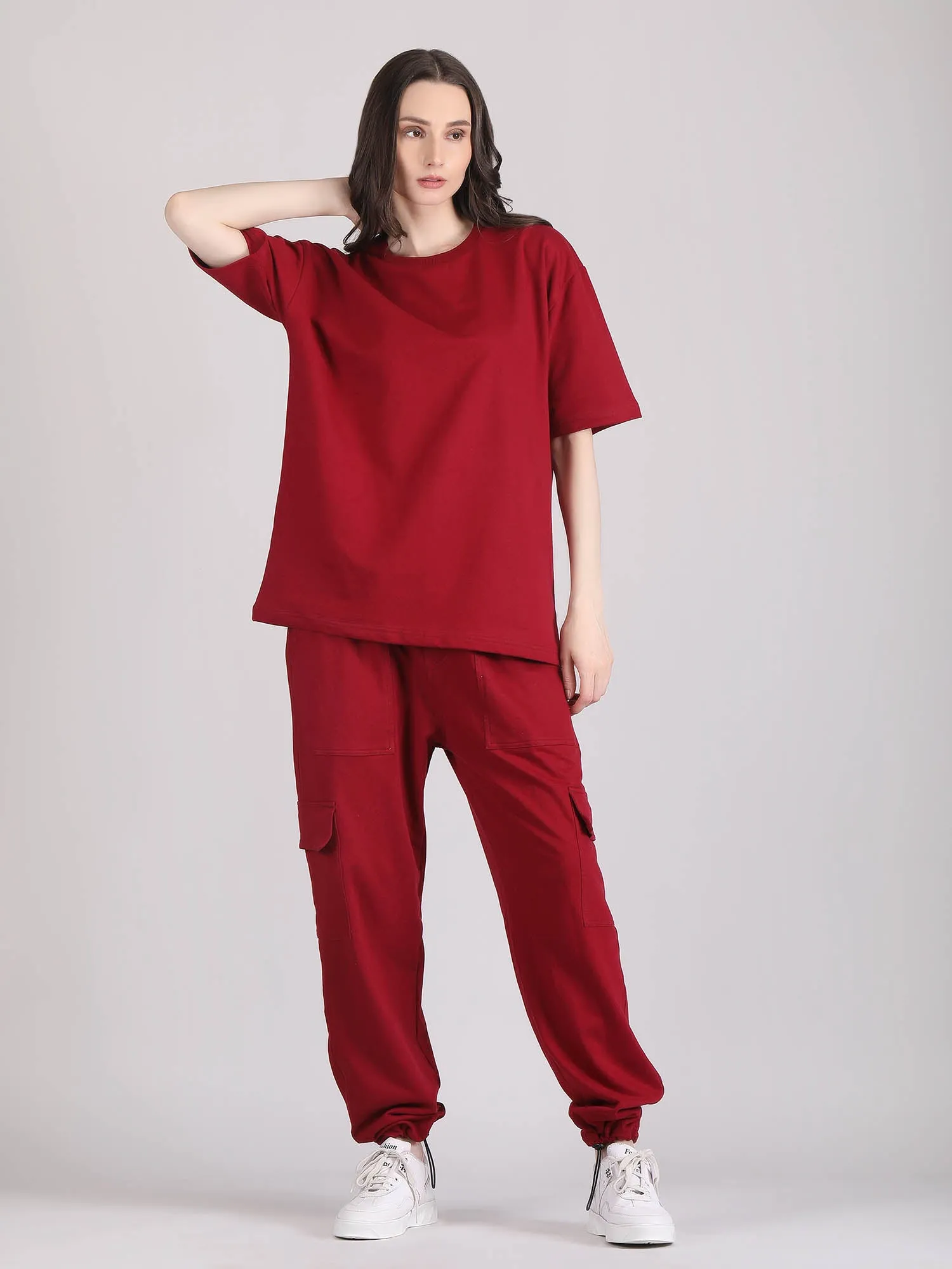 cotton co ord set - Oversized co ord set women's