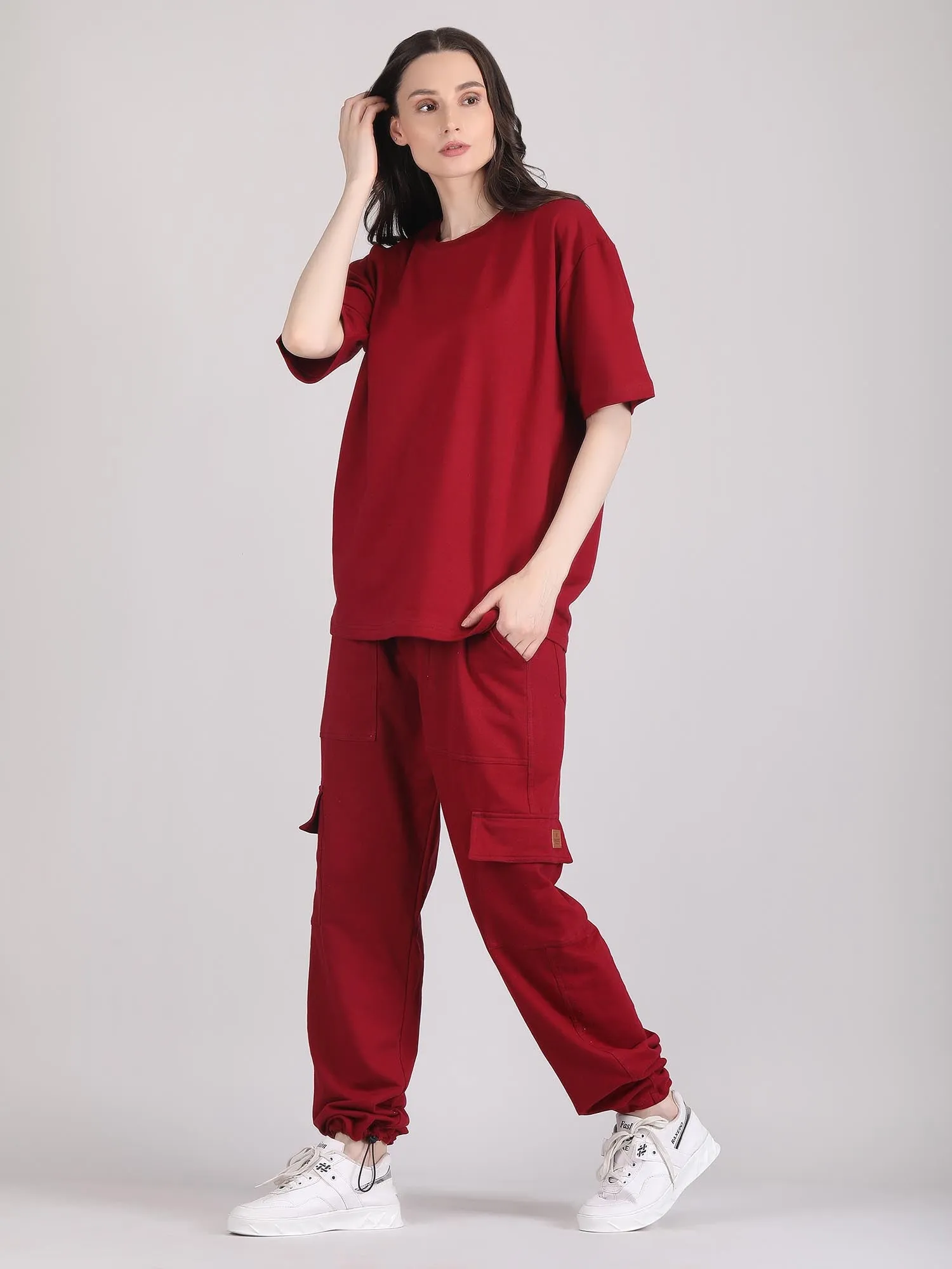 cotton co ord set - Oversized co ord set women's