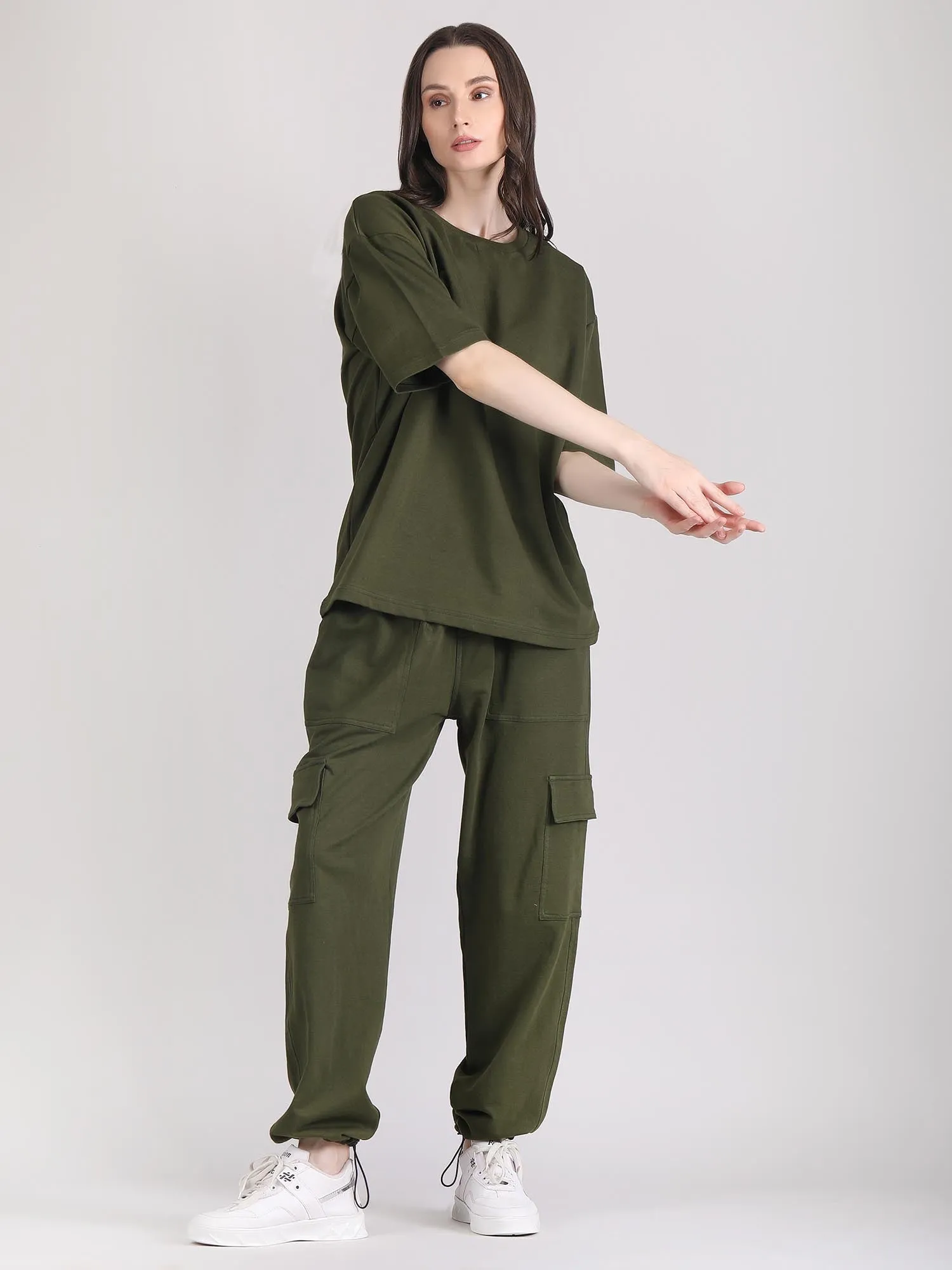 cotton co ord set - Oversized co ord set women's