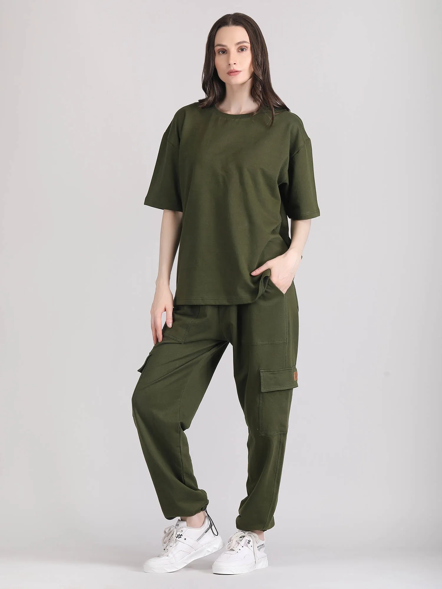 cotton co ord set - Oversized co ord set women's