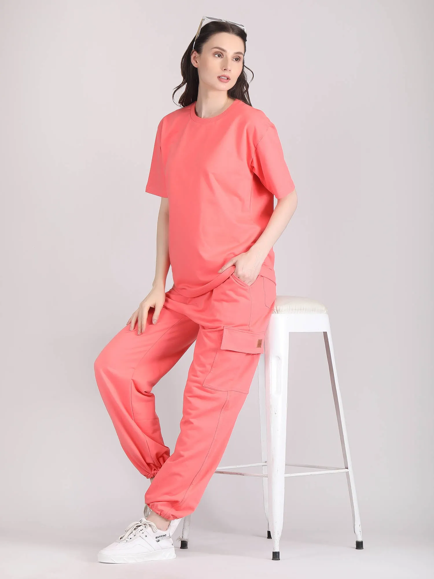 cotton co ord set - Oversized co ord set women's