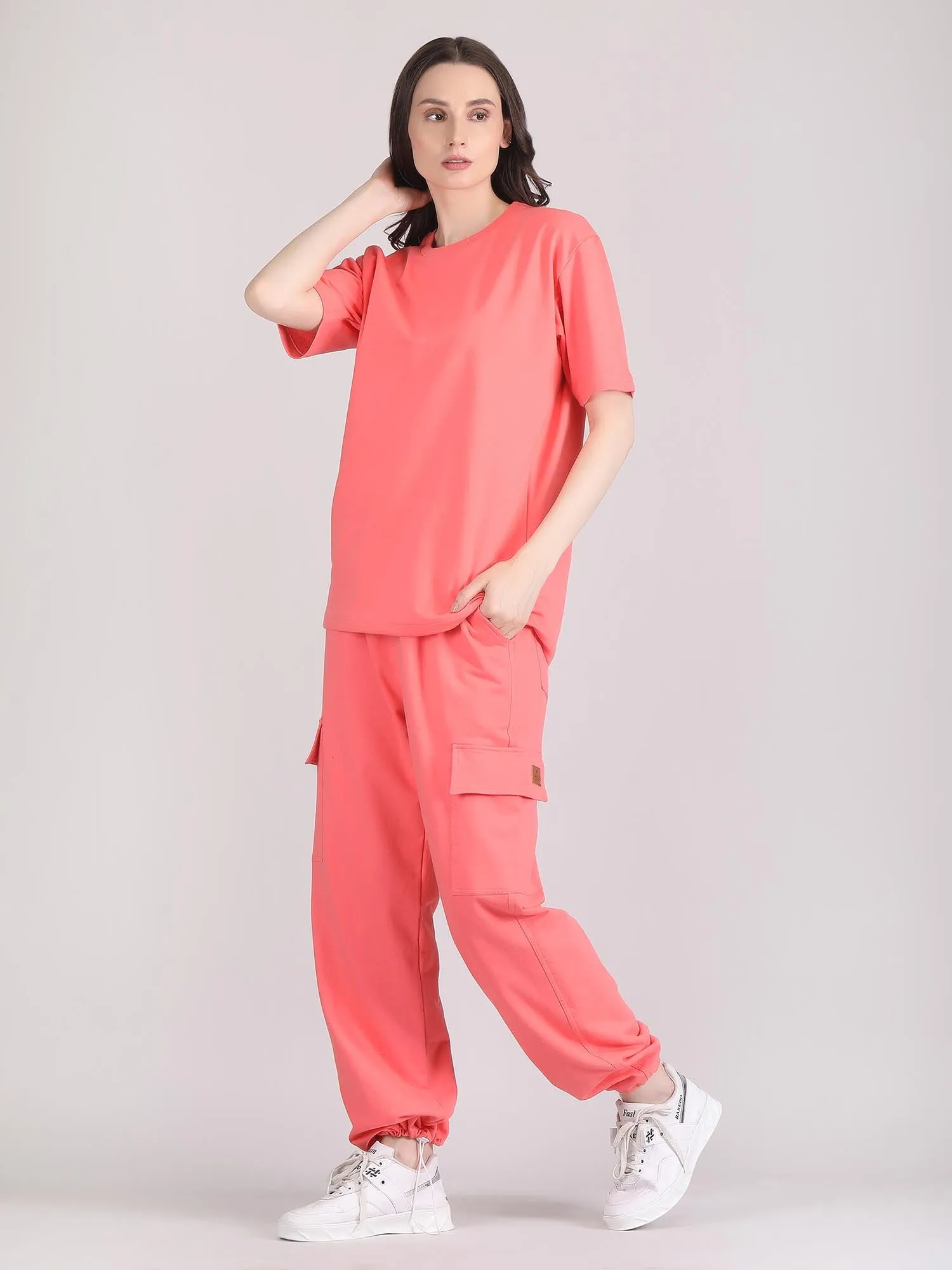 cotton co ord set - Oversized co ord set women's