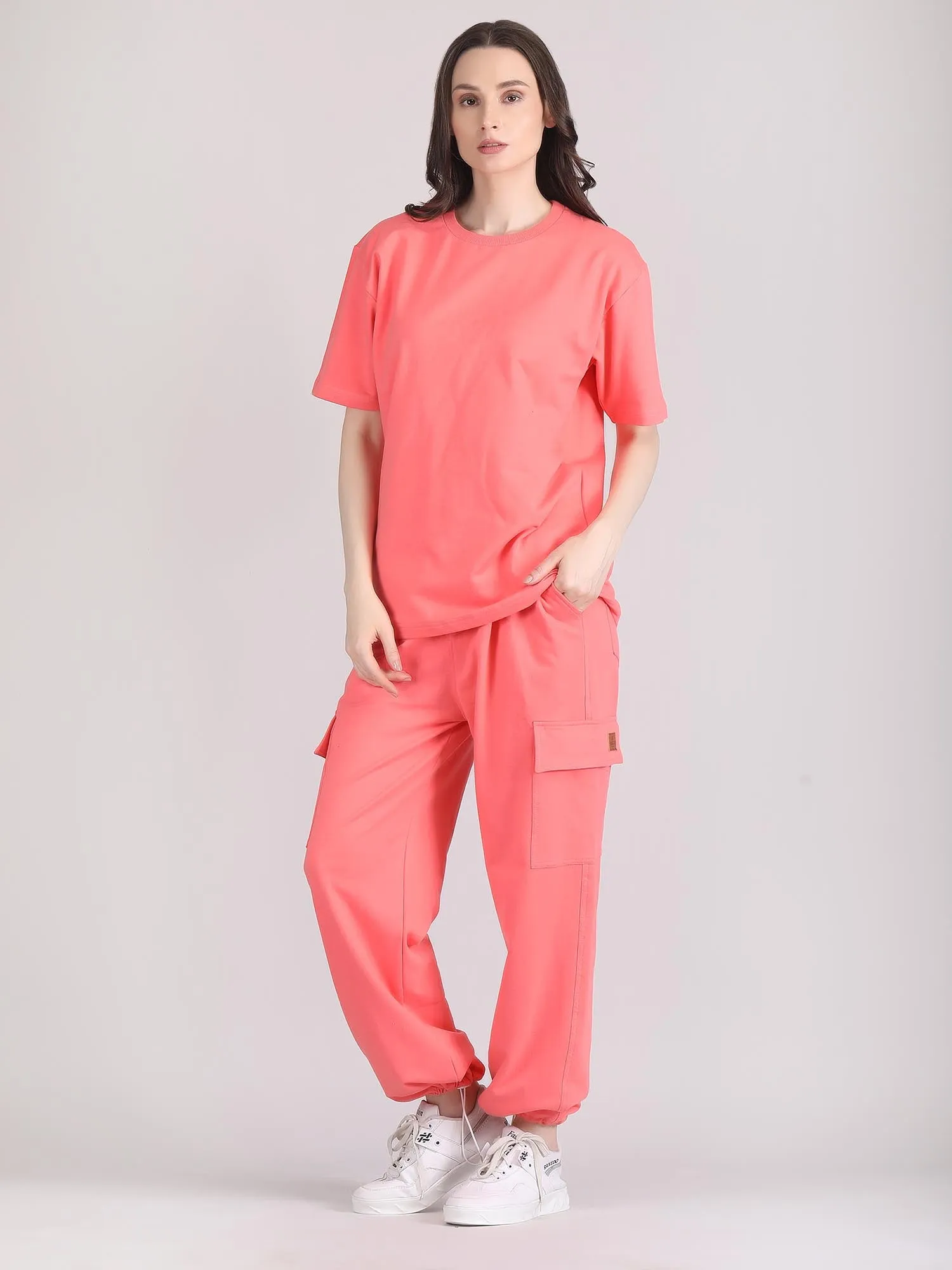 cotton co ord set - Oversized co ord set women's